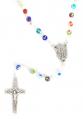  Rosary Multi Coloured Murano Glass 