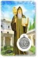  PRAYER CARD ST. BENEDICT WITH MEDAL 