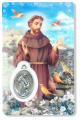 PRAYER CARD ST. FRANCIS WITH MEDAL 