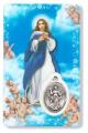  PRAYER CARD MARY IMMACULATE CONCEPTION WITH MEDAL 