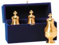  Ambry Set, Gold Plated, with case 