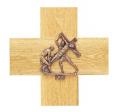  Stations of the Cross, 1-14, Mounted on Oak Crosses 