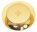  Pyx, Paten Style, Gold Plated 25 Host Capacity with Leather Burse 