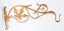  Wall Bracket, Gold Plated or Antique Silver 
