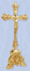  Altar Crucifix, Gold Plated, 17-1/2\" 