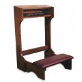  Kneeler Maple with Walnut Stain, Padded 