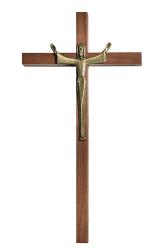  Crucifix Risen Christ on Cross Wood 10 inch 
