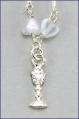  Pendant First Communion Chalice with Pearl Hearts 