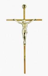  Crucifix 10\" Brass, Pewter Corpus 
