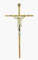  Crucifix 10" Brass, Pewter Corpus 