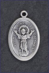  Oxidized Medal Divino Nino 10/PKG (QTY Discount .90 ea) 