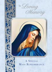  Deceased Mass Card Madonna In Loving Memory 50/box 