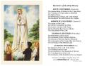  Prayer Card Mary Our Lady of Fatima 100/Pkg 