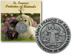  Pet Medal St. Francis 1/4 inch 