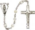  Rosary Pearl (Mother of Pearl) Sterling Silver 