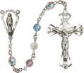  Rosary Multi-Colour Swarovski Sterling Silver 