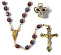  Rosary Purple Amethyst & Angel Pin - FEBRUARY Birthstone (TEMP UNAVAILABLE) 