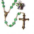  Rosary Green Peridot & Angel Pin -  AUGUST Birthstone 