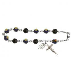  Bracelet Black Swarovski Rosary Bracelet 