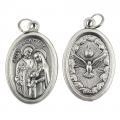  Medal Oxidized Holy Family 10/PKG (QTY Discount .90 ea) 