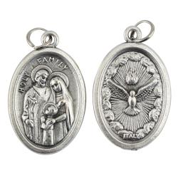  Medal Oxidized Holy Spirit / Holy Family 12/PKG (QTY Discount .90 ea) 