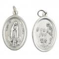  Medal Oxidized Mary Our Lady Of Fatima / Pray for Us 12/PKG (QTY Discount .90 ea) 