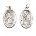  Medal Oxidized St. Bernadette / Our Lady of Lourdes 12/PKG (QTY Discount .90 ea) 