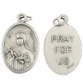  Medal Oxidized St. Therese of Lisieux / Pray for Us 12/PKG (QTY Discount .90 ea) 