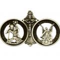  Visor Clip St. Christopher with Guardian Angel 