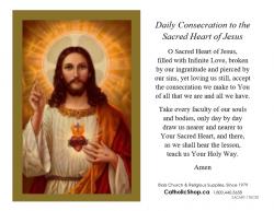  Prayer Card Sacred Heart of Jesus 100/pkg 