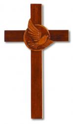  Cross Holy Spirit Mahogany 8 inch 