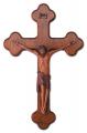  Crucifix 12 inch Mahogany 
