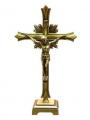  Crucifix Standing 8" Bronze Metal 