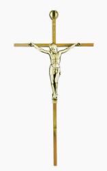  Crucifix 10\" Brass Metal 
