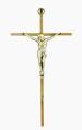 Crucifix 9.5" Brass Metal 
