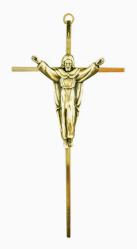  Crucifix Risen Christ on Cross 9.5\" Bronze Metal 