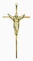  Crucifix Risen Christ on Cross 9.5" Bronze Metal 