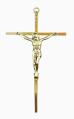  Crucifix 7.5" Gold Metal (QTY Discount) 