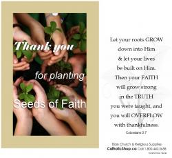  Prayer Card Teachers, Planting Seeds of Faith 50/Pkg 
