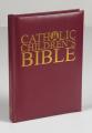 Bible Catholic Children's Bible Burgundy Leatherette 