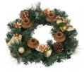  Advent Wreath Tabletop Garland Gold Pine Cone 