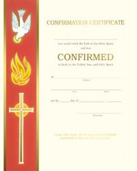  Confirmation Certificate 50/box 