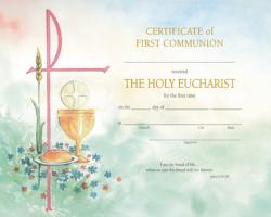  First Communion Certificate 50/box 
