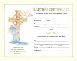  Baptism Certificate 50/box (LIMITED SUPPLIES) 
