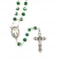  Rosary Green Glass Beads 