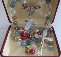  Rosary Multi Coloured Crystal 