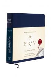  Catholic Bible NRSV Extra Large Print - Navy 