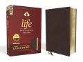  Niv, Life Application Study Bible, Third Edition, Large Print, Bonded Leather, Burgundy, Red Letter Edition 