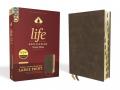  Niv, Life Application Study Bible, Third Edition, Large Print, Bonded Leather, Brown, Indexed, Red Letter Edition 