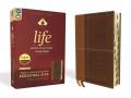  Niv, Life Application Study Bible, Third Edition, Personal Size, Leathersoft, Brown, Indexed, Red Letter Edition 